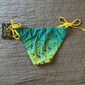 Pelagic mahi dolphin print bikini bottoms XS